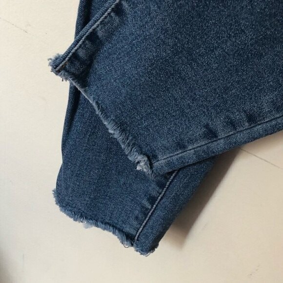 Everlane High Rise Skinny Jeans Blue Women’s Size 26 Distressed Stretch Denim - Picture 11 of 16